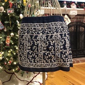 Hinge | Embroidered Skirt